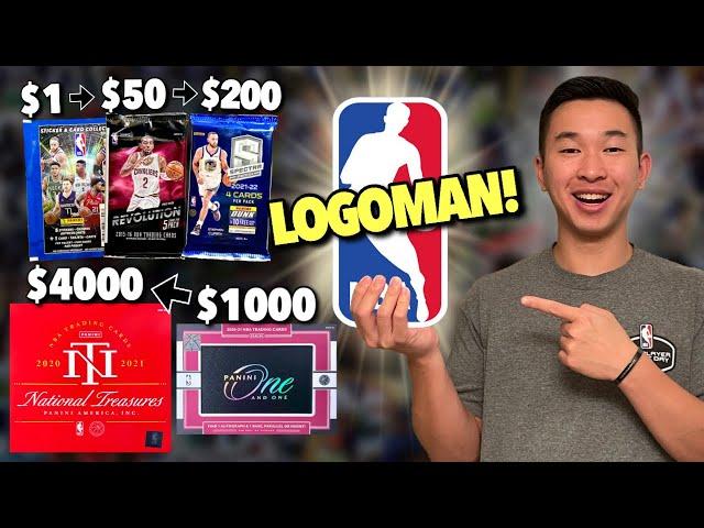 *LOGOMAN! * Opening TONS of RANDOM BASKETBALL PACKS, but each pack is BIGGER THAN THE LAST! 