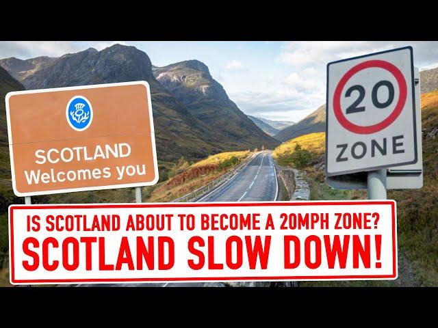 Is SCOTLAND about to ‘DO A WALES'? 20mph Speed Limit incoming