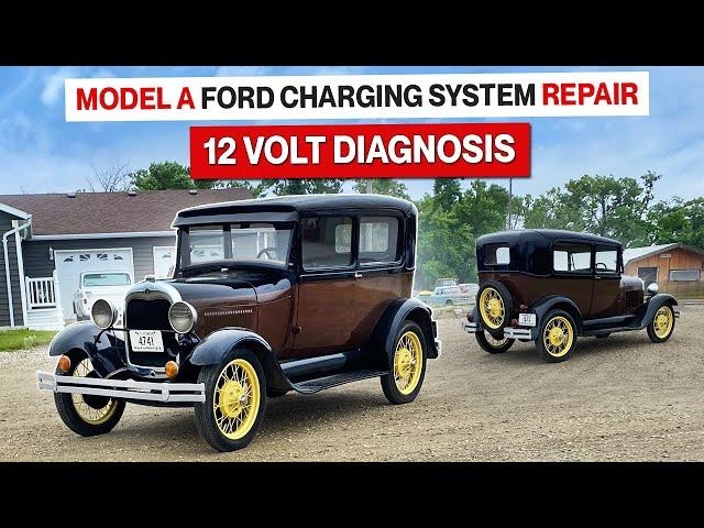 Parade Car Electrical System Woes! 1929 Model A Ford Tudor Sedan! GM Alternator 12 Volt Conversion!