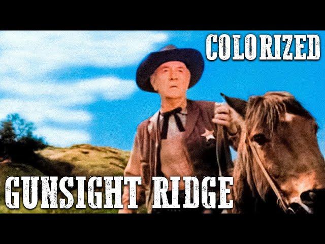 Gunsight Ridge | COLORIZED | Action | Western Movie | Old West