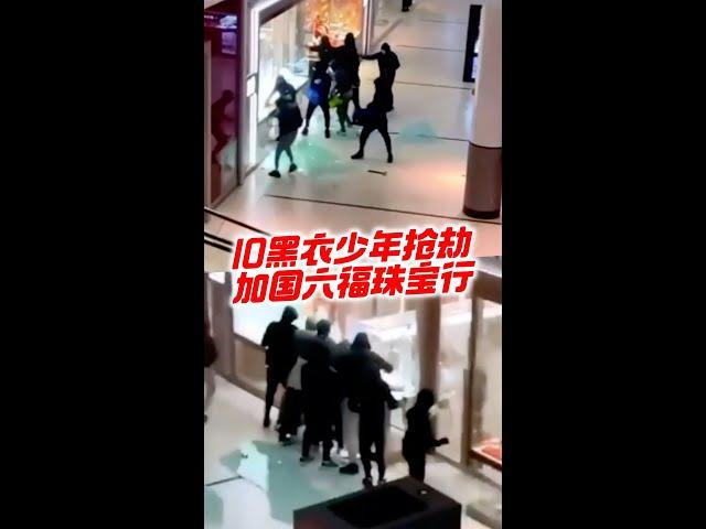 10黑衣少年抢劫加国六福珠宝行