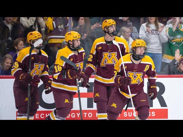 Highlights: #3 Minnesota Men's Hockey Sweeps Notre Dame