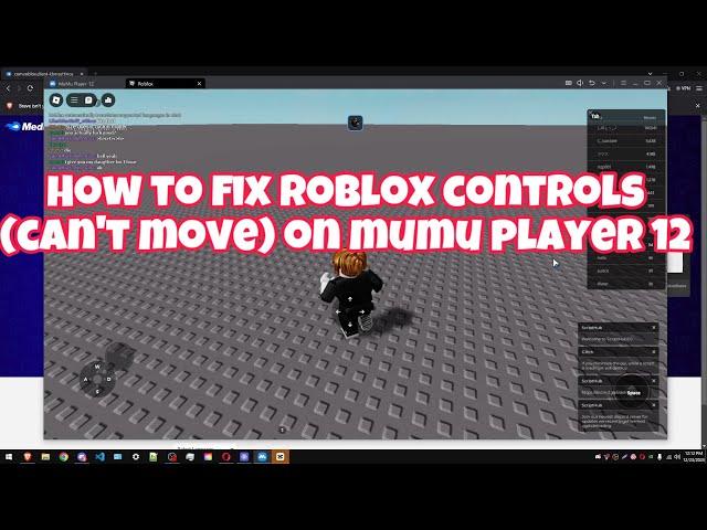 How to fix Roblox controls (can’t move) on mumu player 12 | Delta Executor