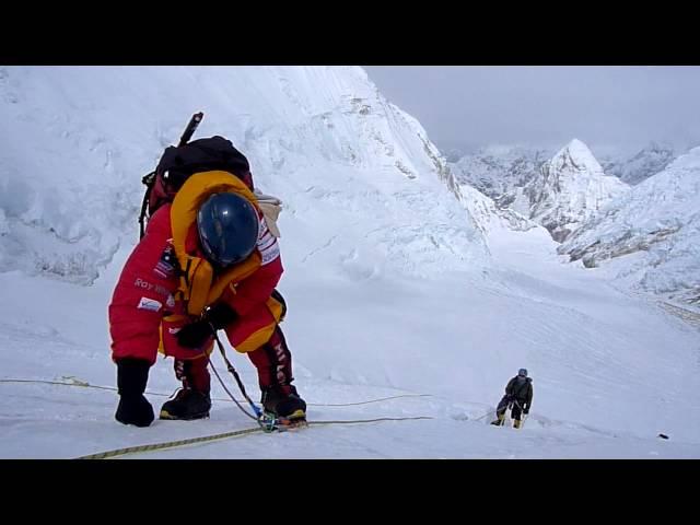 Peter Wells on the Lhotse face - Everest 2010