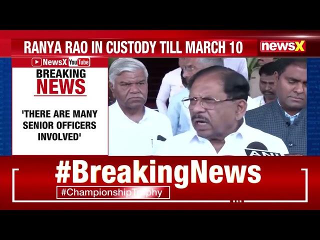 Karnataka Gold Smuggling:  Parameshwara Blames BJP Govt for Ranya Rao Deal | NewsX