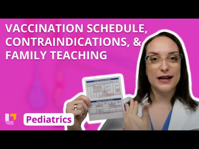 Vaccination Schedule, Contraindications, and Family Teaching - Pediatric Nursing | @LevelUpRN