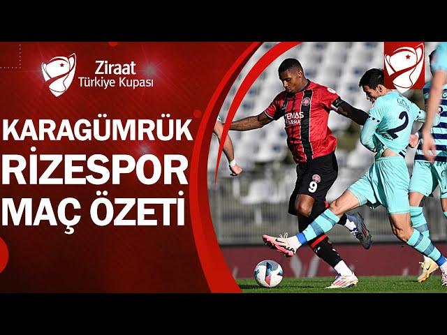 Fatih Karagümrük 1-0 Çaykur Rizespor | MAÇ ÖZETİ | Ziraat Türkiye Kupası A Grubu