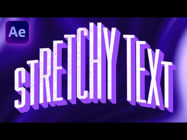 stretch text like a BOSS \\ After Effects Tutorial