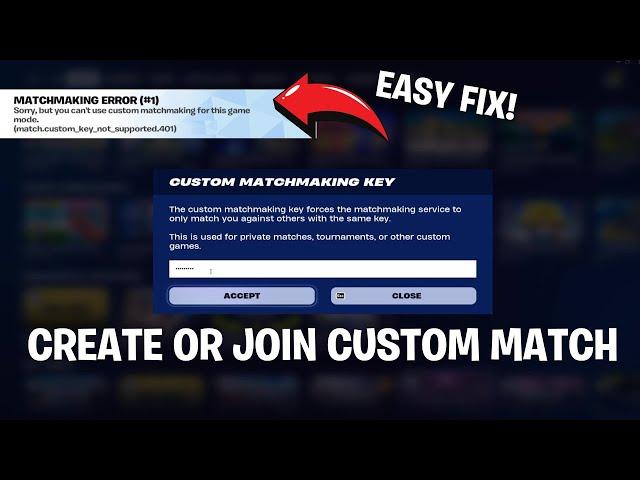 How to Create or Join CUSTOM GAMES in Fortnite!