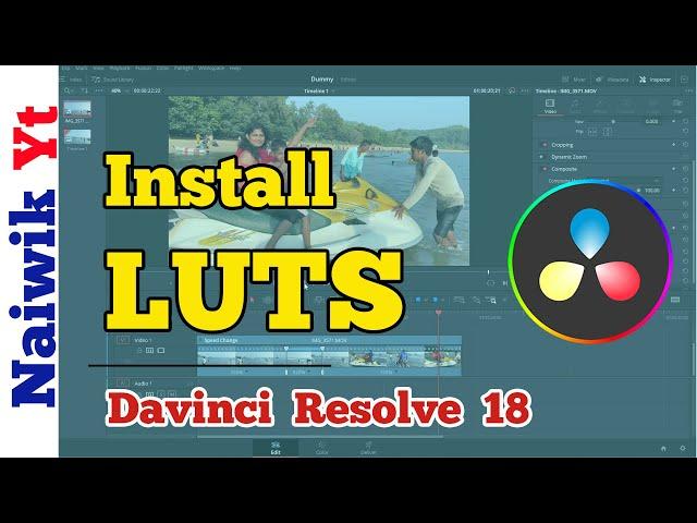 #29 How to install LUTS in Davinci Resolve 18