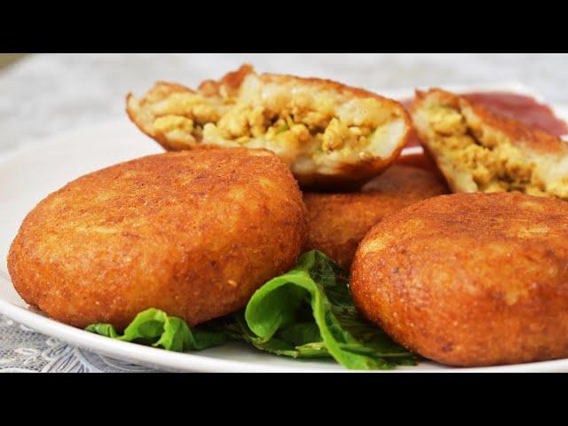 Crispy Stuffed Aloo Tikki Recipe by Lively Cooking