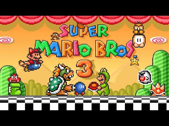 SMAS - Super Mario Bros. 3 (1993) SNES - 2 Players, Secrets and 99 Lives [TAS]