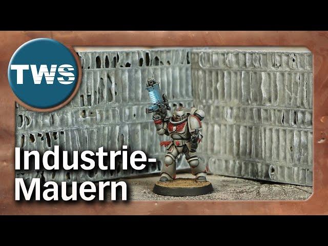 Easy2build: industrial walls and ruins (tabletop terrain, tutorial, sci-fi, post apocalypse, TWS)