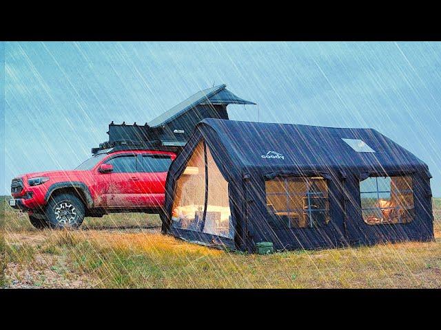 4,500km Away, Camping on Largest Lake Baikal in the Rain