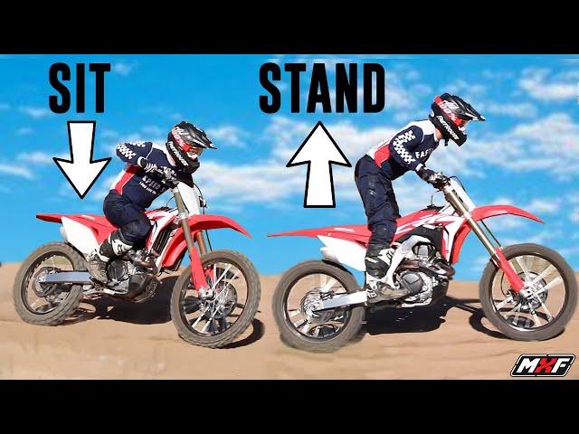 You NEED to Perfect This Motocross Technique  - Sitting to Standing Transition