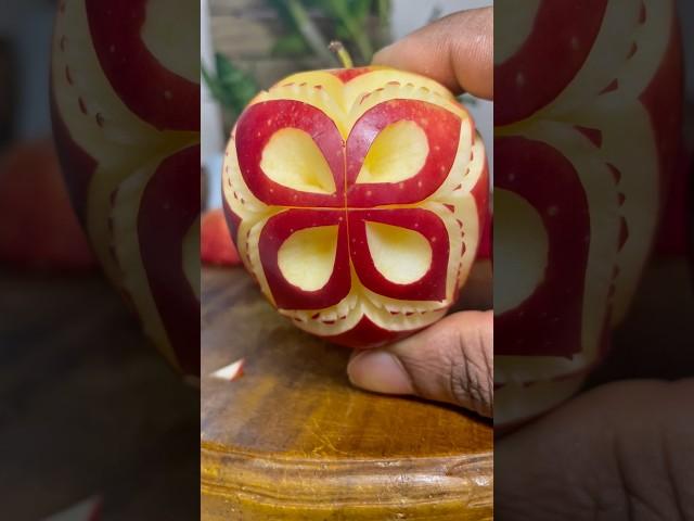 #simple Amazing Fruit Cutting Skill | Fruit Carving Ideas | Apple Carving #shorts #foodlover #apple