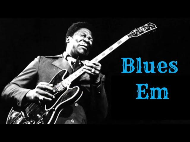 E Minor Blues Guitar Backing Track BB King Style