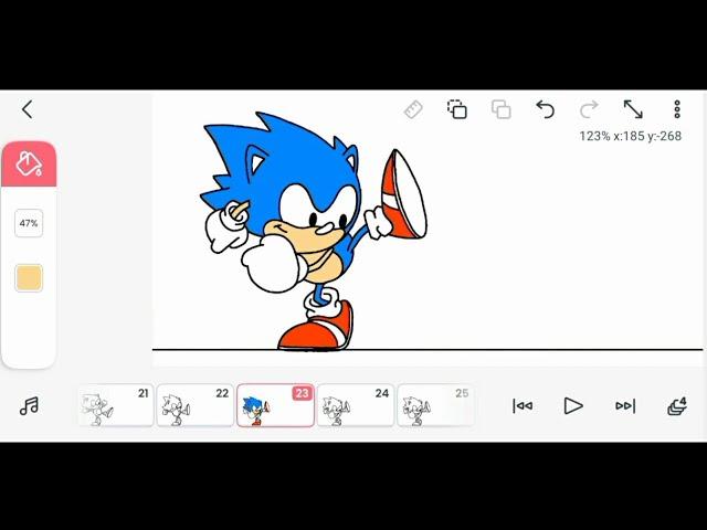 FlipaClip - SONIC animation on flipaclip