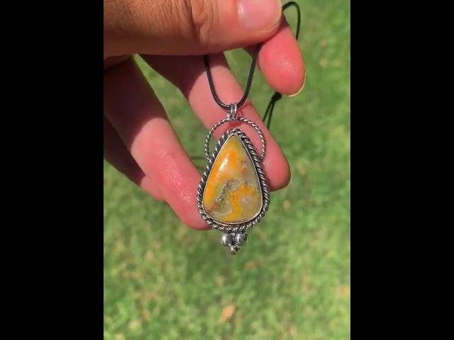 Bumblebee Jasper Pendant