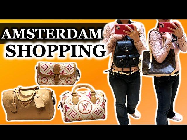 AMSTERDAM SHOPPING VLOG | LUXURY HANDBAGS | LOUIS VUITTON | YSL | BOTTEGA VENETA | CHLOE | PRADA