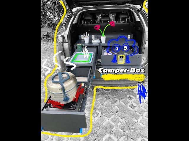 Minivan camper box manufacture shorts | Bespoke SUV camping box