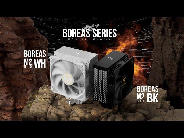 GAMDIAS BOREAS M2-51D Digital Display CPU Air Cooler | Advanced Cooling. Effortless Monitoring.