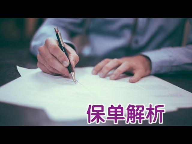 如何看懂人寿保险保单?|Life Insurance Policy