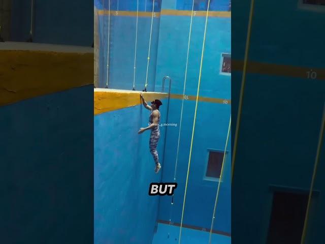 196-Foot Dive into the World's Deepest Pool! (@maru_freediver)