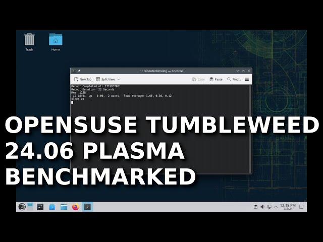 openSUSE Tumbleweed 24.06 Plasma - Worst Performing Linux Distribution Benchmarked