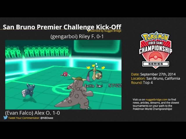 VGC '15 San Bruno Premier Challenge: Alex O (Evan Falco) vs Riley F (gengarboi)