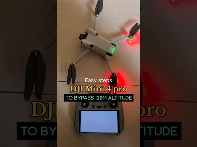 Unlocking DJI MINI 4 pro to fly 500m altitude#dji #djimini4pro #drone #tech