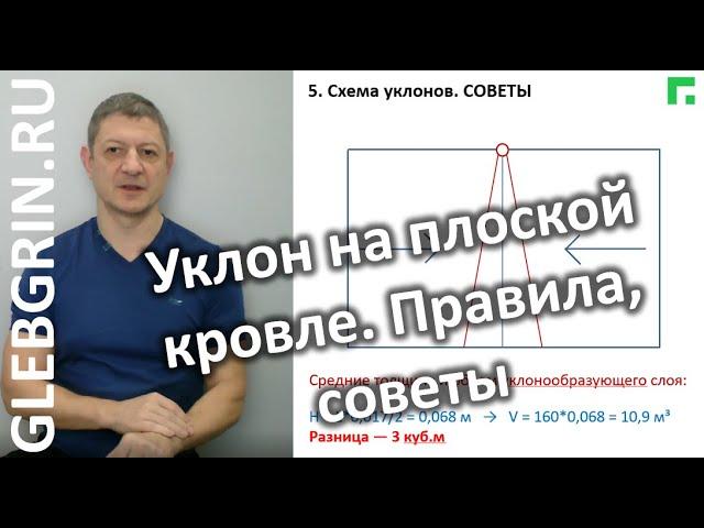 Уклон на плоской кровле. Способы, правила, советы