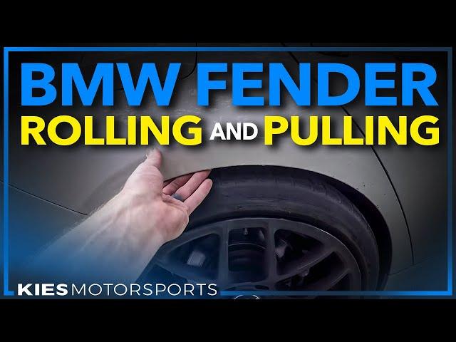 BMW F30 328i Fender Rolling and Pulling Tips (With an Eastwood Fender Roller)