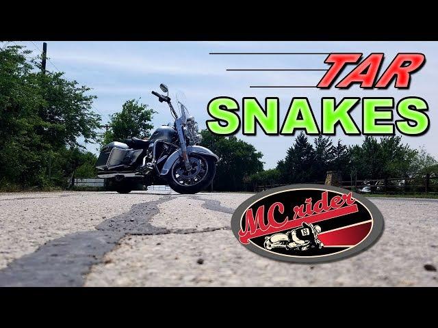 How to Deal with Tar Snakes on your Motorcycle