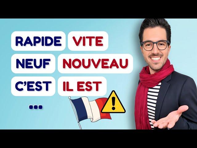 ️ STOP confusing these words in french | French VOCABULARY lesson