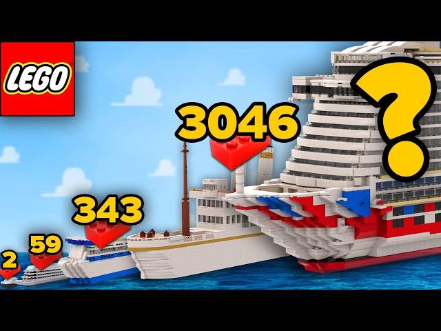 LEGO CRUISE SHIPS in Different Scales | Comparison