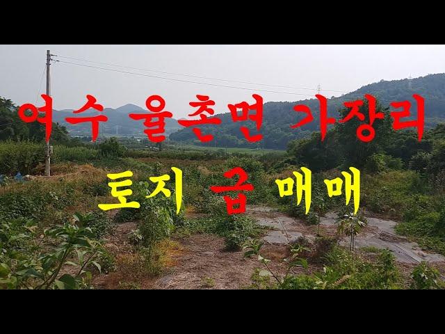 여수부동산 여수시 율촌면 가장리 토지 매매 5천만원(순천 소망부동산)