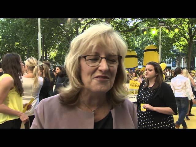 Minions: Janet Healy London Movie Premiere Interview | ScreenSlam