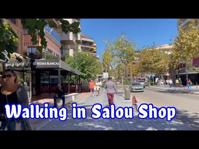 Walking in Salou Spain Shopping Area |  October 2022