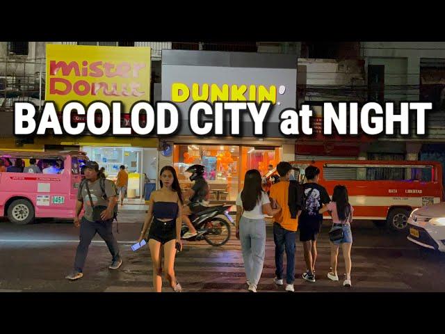 Walking at Night in BACOLOD CITY, Philippines  | Streets of Downtown Bacolod at Night!