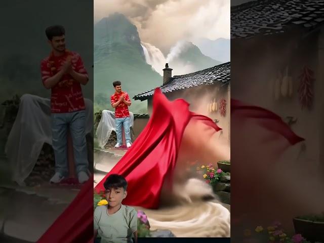 Nishu Deswal ped ko katate hue aur Lal kapde wala aadami aaya aur ghar ke andar chala#AI technology