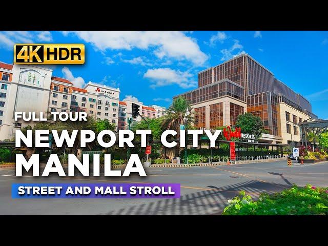 Full Tour of NEWPORT CITY MANILA | Featuring Newport World Resorts and Mall in Pasay City【4K】