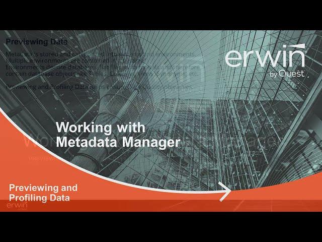 Metadata Manager Previewing and Profiling Data v12