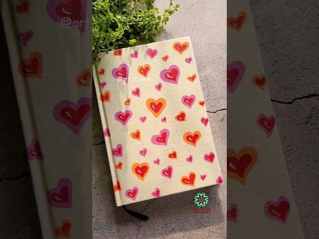 Love for art ️ Diy Diary cover painting using acrylic colors #shorts #acrylicpainting