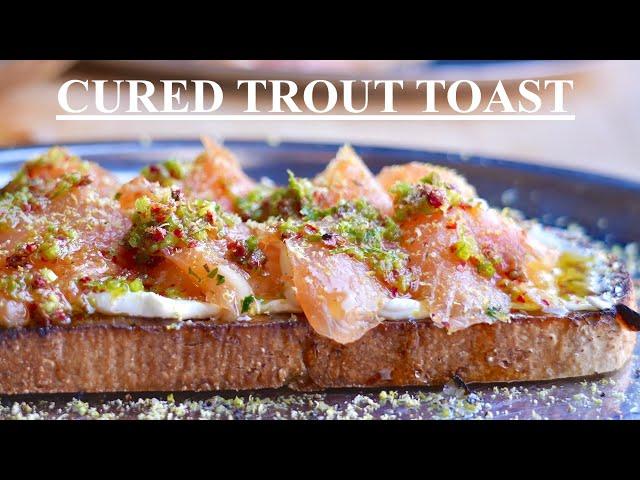 Cured Trout Toast