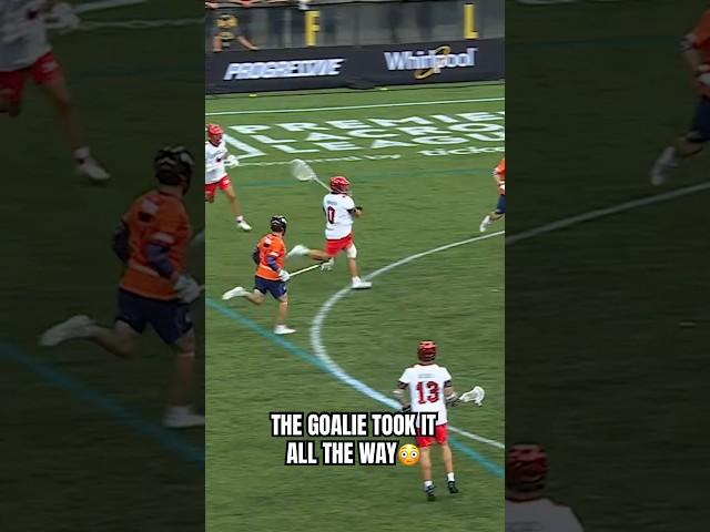 Only the SECOND goalie goal in PLL history‼️ #pll #lacrosse #lax #highlight #goalie #unreal eal