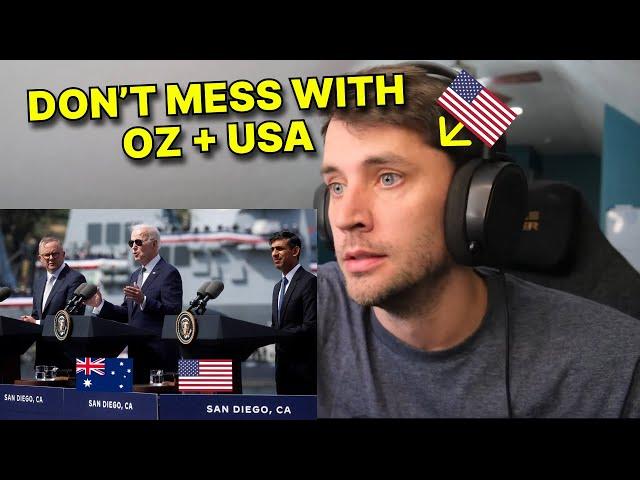 American reacts to Australian American Military Alliance (AUKUS)