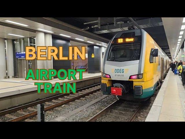 How to get from Berlin Brandenburg Airport using Public Transport | Germany