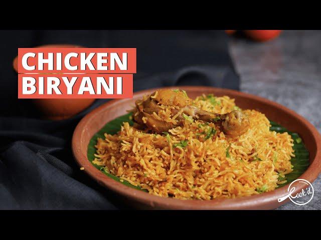 Easy Chicken Biryani Recipe | Pressure cooker Chicken Biryani | How to cook Chicken Biriyani | Cookd