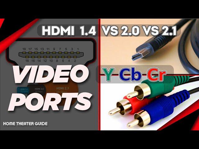 Video Ports - HDMI 1.4 vs 2.0 vs 2.1 | Y Cb Cr Explained in English
